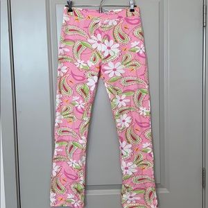 Vintage Lilly Pulitzer Girls Paisley Knit Pants 14